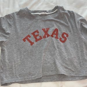 grey texas crop top